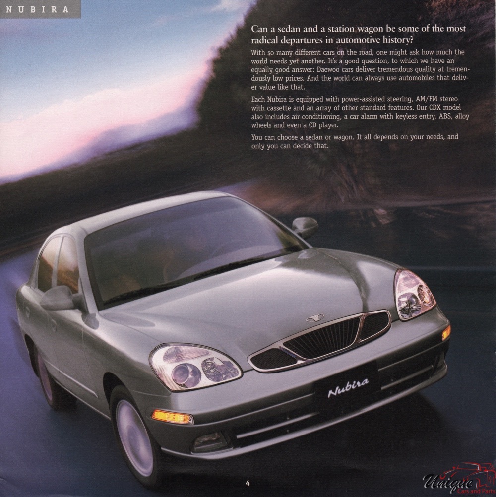 2000 Daewoo Brochure Page 1